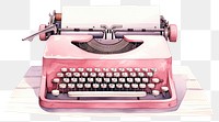 PNG Typewriter paper text pink. AI generated Image by rawpixel.