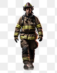 PNG Adult extinguishing firefighter protection. AI generated Image by rawpixel.