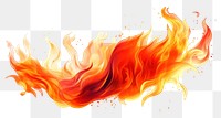 PNG Flame fire white background creativity. AI generated Image by rawpixel.