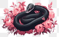 PNG Reptile animal snake cartoon. AI generated Image by rawpixel.
