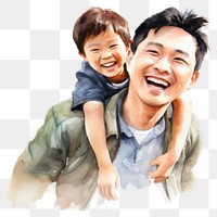 PNG Smile laughing portrait father. AI generated Image by rawpixel.