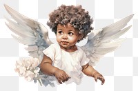 PNG Portrait angel baby representation. 