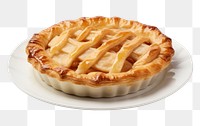 PNG Plate pie dessert food. AI generated Image by rawpixel.
