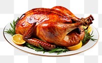 PNG Dinner turkey plate meat. AI generated Image by rawpixel.