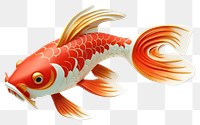 PNG Goldfish animal koi underwater. 