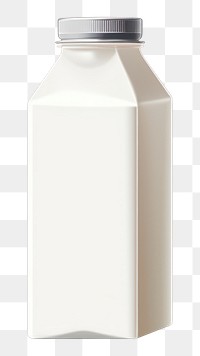 PNG Milk bottle dairy white background, digital paint illustration.