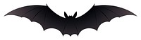 PNG Bat black logo white background. 