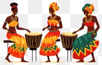 PNG Dancing drums percussion tradition. AI generated Image by rawpixel.