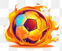 PNG  Football sports fire explosion. AI generated Image by rawpixel.