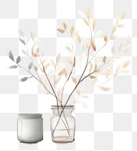 PNG Decoration plant vase wall. AI generated Image by rawpixel.