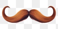PNG Panoramic moustache hairstyle portrait. AI generated Image by rawpixel.