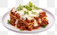 PNG Lasagna pasta plate food. 