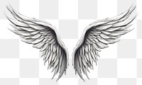 PNG Drawing sketch angel illustrated. AI generated Image by rawpixel.