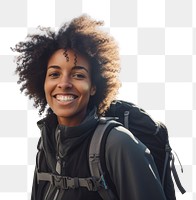 PNG Backpack smiling adult smile. 