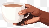 PNG Cup coffee drink hand. 