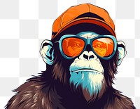 PNG Mammal animal ape chimpanzee. AI generated Image by rawpixel.