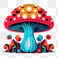 PNG Mushroom fungus agaric plant. AI generated Image by rawpixel.