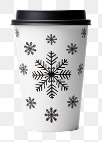 PNG Cup snowflake coffee mug. 