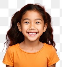 PNG Portrait smiling child smile. 