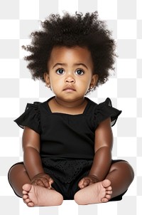 PNG Portrait sitting baby photography. 