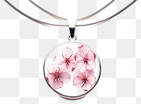 PNG Necklace blossom pendant jewelry. 