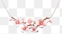 PNG  Necklace blossom jewelry flower. AI generated Image by rawpixel.