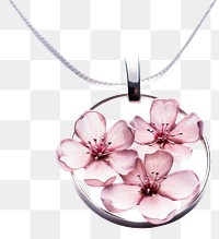 PNG Necklace blossom jewelry pendant. 