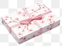 PNG Gift box pattern cherry. 