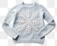 PNG Sweater sweatshirt snowflake white. 