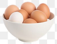 PNG Food bowl egg simplicity. AI generated Image by rawpixel.