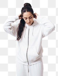 PNG Sweatshirt sleeve white photo. 