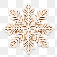 PNG Snow snowflake pattern white. 