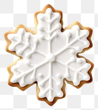 PNG Cookie gingerbread snowflake dessert. 