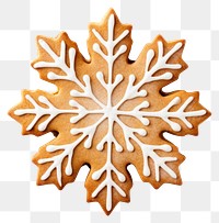 PNG Cookie gingerbread snowflake dessert. 