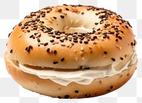 PNG Bagel dessert cheese bread. AI generated Image by rawpixel.