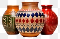 PNG Pottery jar earthenware decoration. AI generated Image by rawpixel.