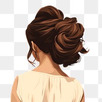 PNG Adult hairstyle ponytail headshot. AI generated Image by rawpixel.