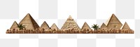 PNG Architecture pyramid panoramic building. 