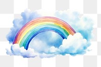 PNG Outdoors rainbow nature cloud. 