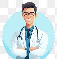 PNG Doctor glasses stethoscope accessories. AI generated Image by rawpixel.