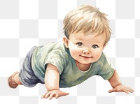 PNG Crawling baby relaxation innocence. 