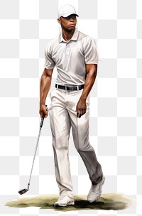 PNG Golf sports player adult. AI generated Image by rawpixel.