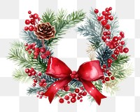 PNG Wreath christmas plant celebration