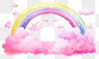 PNG Outdoors rainbow pink backgrounds. AI generated Image by rawpixel.