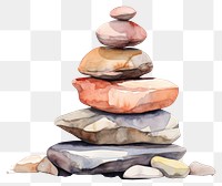 PNG Pebble rock zen-like balance. 