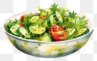 PNG Salad plate food dish. AI generated Image by rawpixel.
