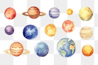PNG Astronomy planet space white background. AI generated Image by rawpixel.