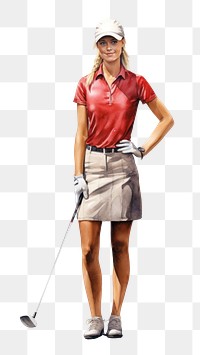 PNG Golf smiling sports player. AI generated Image by rawpixel.