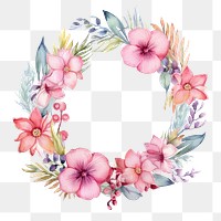 PNG Pattern flower wreath plant. 