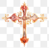 PNG Crucifix symbol cross spirituality. AI generated Image by rawpixel.